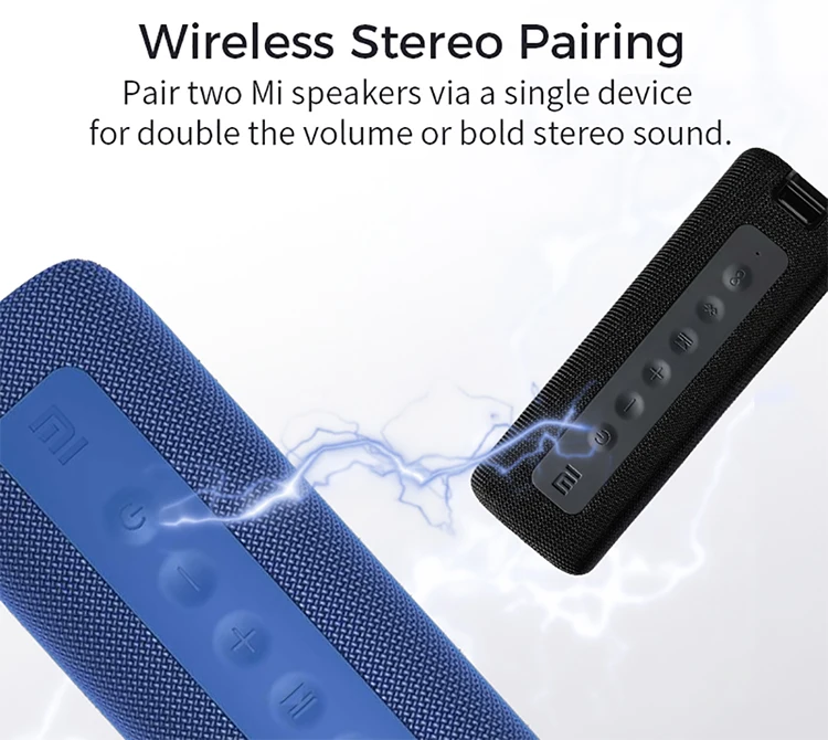 Xiaomi Mi Portable Bluetoth Speaker Outdoor 16W TWS Connection High Quality Sound IPX7 Waterproof 13 hours playtime Mi Speaker - ANKUX.COM
