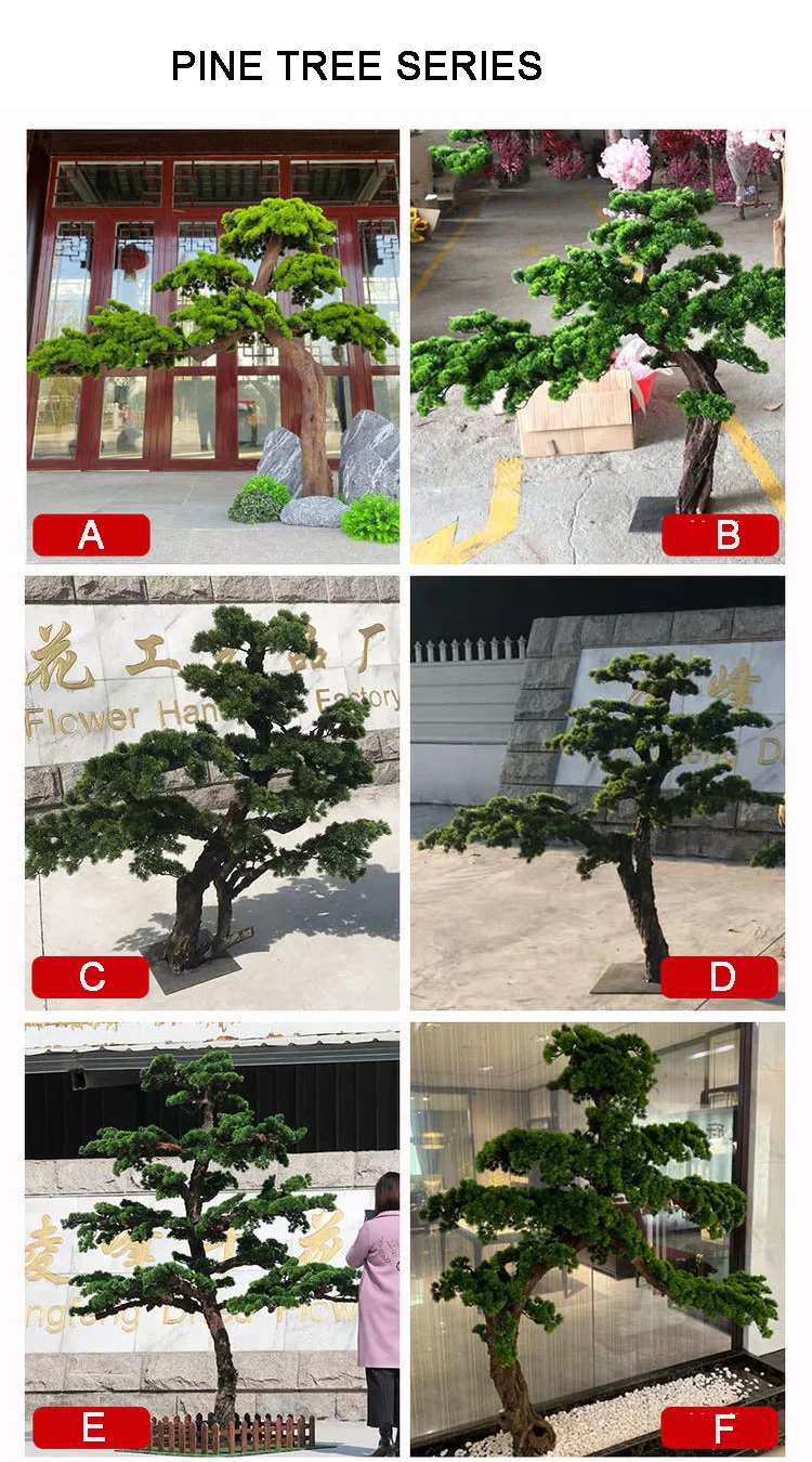 artificial decorative pine trees