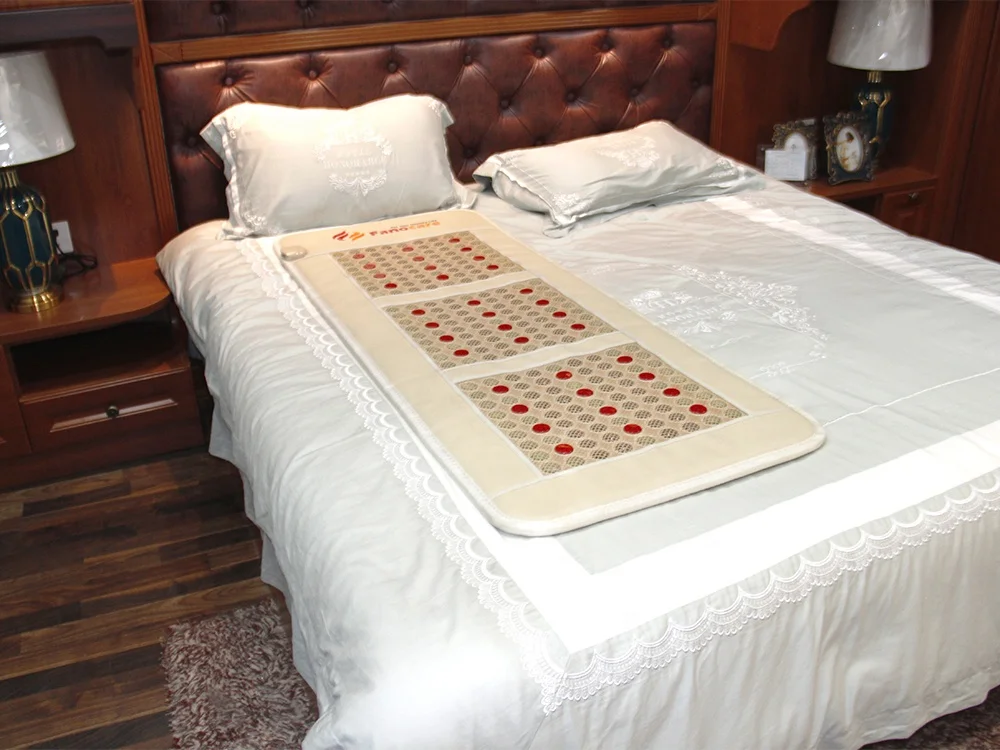 Korea Nano Ball Mat Shiatsu Back Massage Stone Bed Korean Light Therapy Mattress