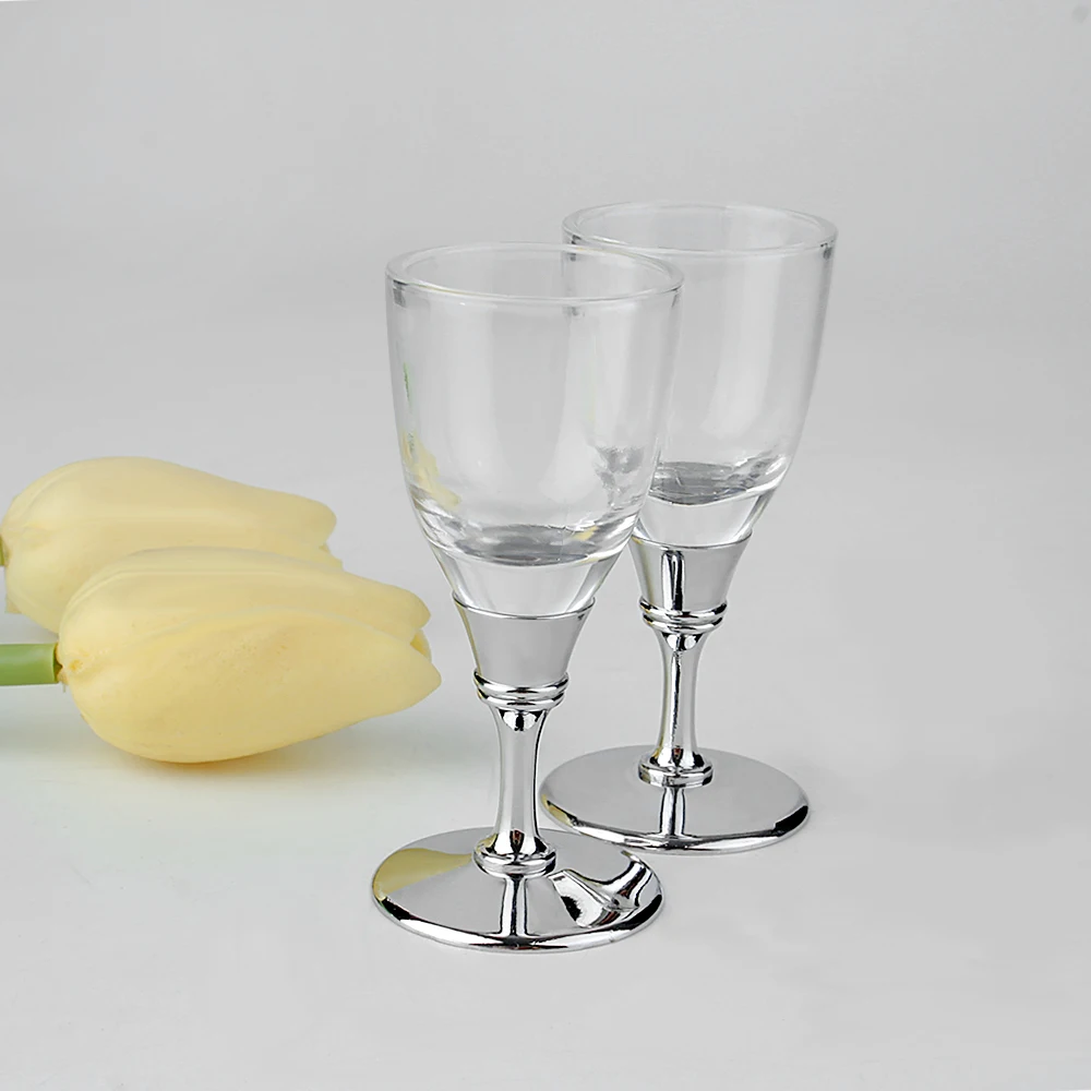 新到货热酒吧供应金属杆15毫升迷你酒杯,用于派对