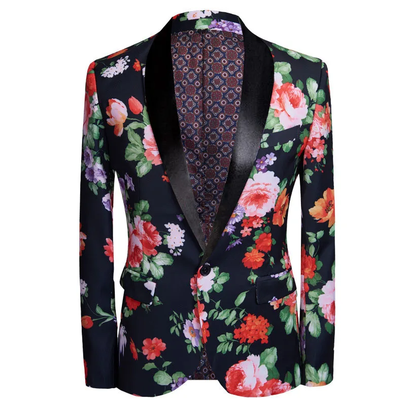 vintage floral blazer