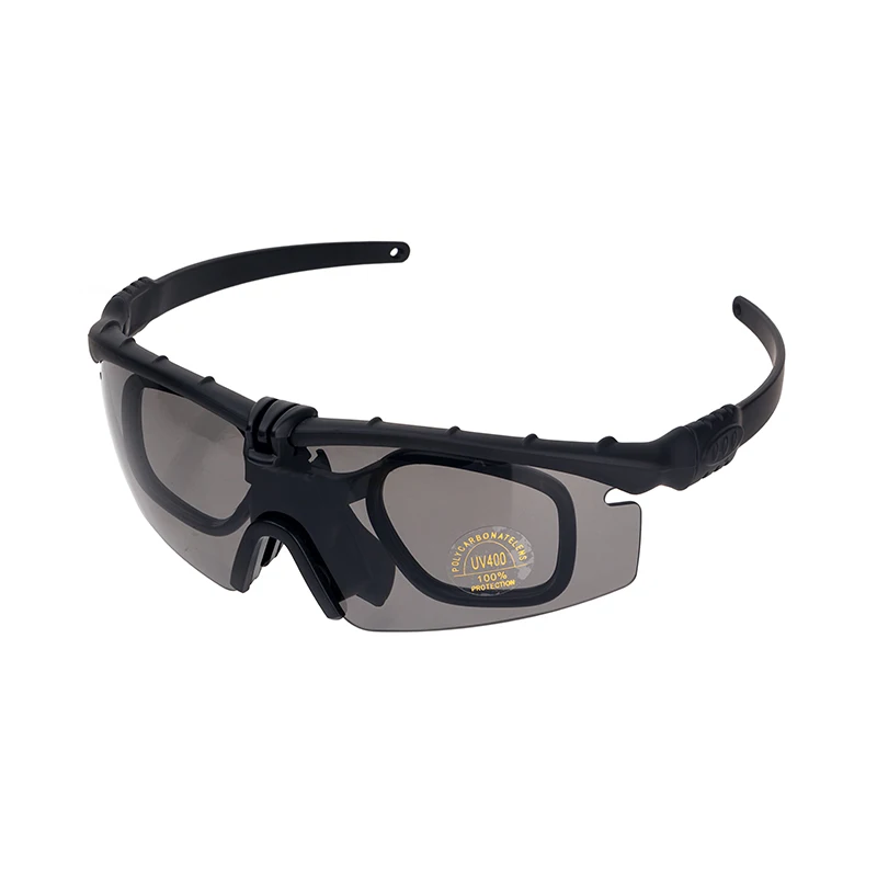 
Protective Eyes Glasses with Interchangeable Anti-Fog dustproof safety goggles Tactical Military Sunglasses 