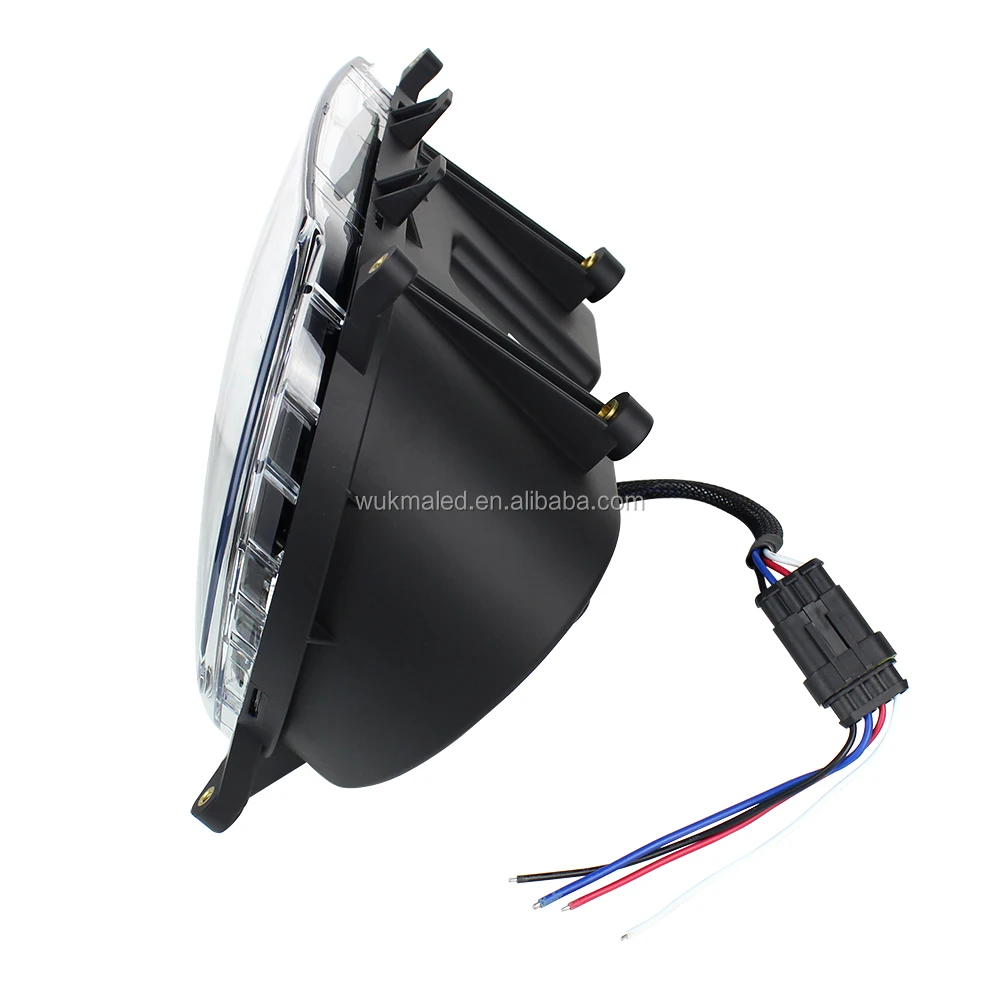 motorcycle headlight road glide led light 124W high low beam