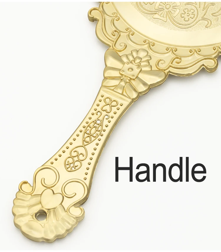 Hd7gold Custom Private Label Logo Hand Mirror Gold,Gold Hand Mirror,Gold Hand Held Mirror Buy