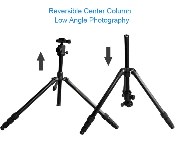 Rotating 360 Tripod Lightweight Aluminum Tripod Camera Tripod For