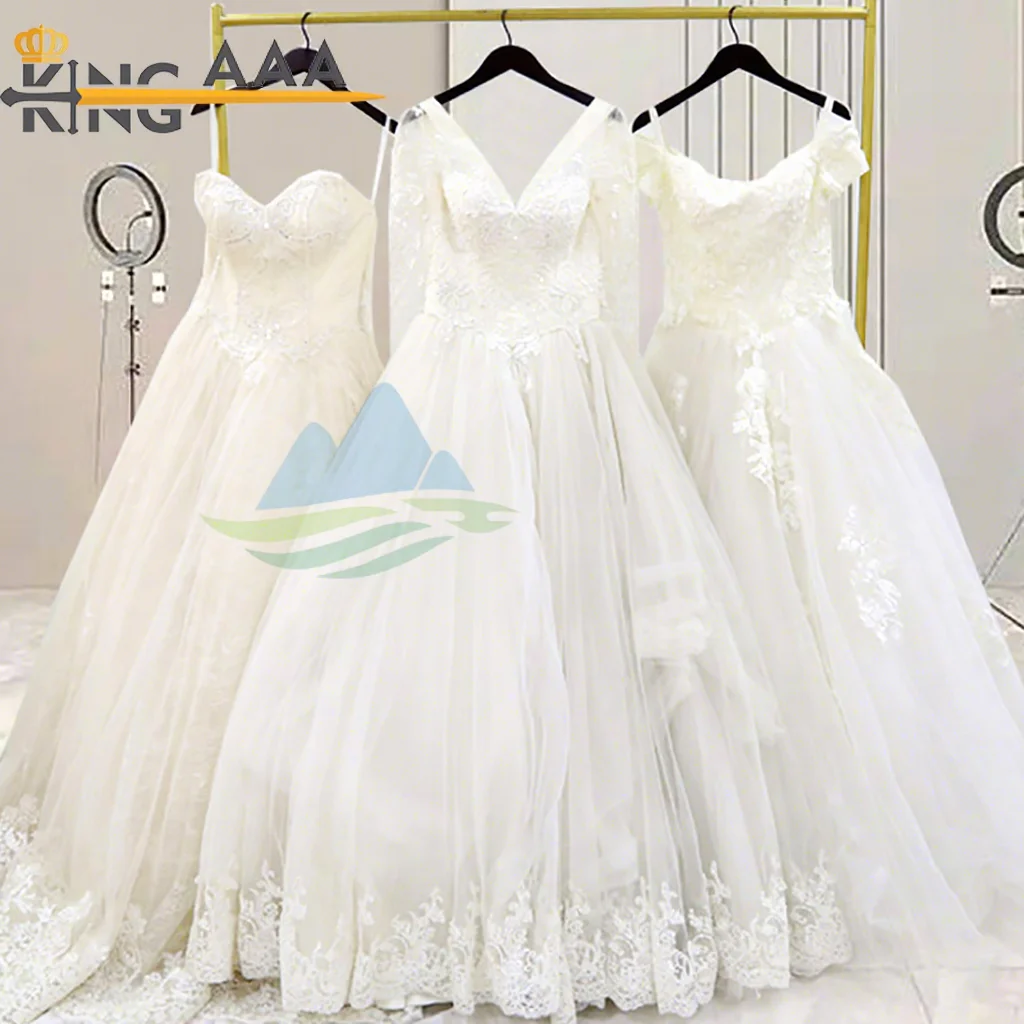 used lace wedding dress Vintage Lace Wedding Dresses Long Sleeves 1950s Sweep Train A Line Bridal Gowns