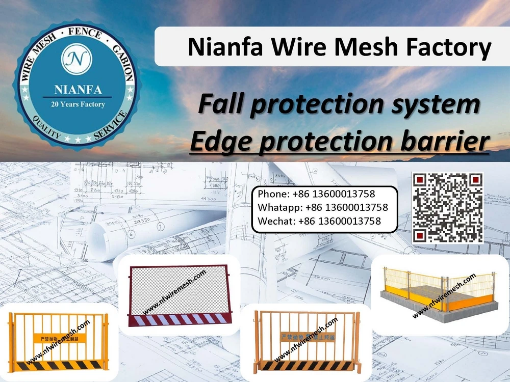 Steel Mesh Barrier System Closed Toe Board Impactabsorbing Capacity