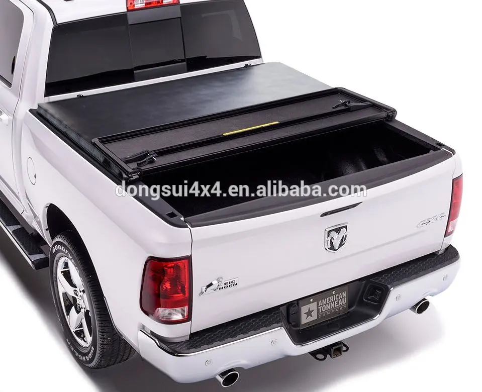 Dongsui Hard Tri Fold Bed Cover Double Cab Tonneau Cover For Bt 50 2012 D Max Triton Navara D40 Hilux Vigo Hilux Revo Buy Pickup 4x4 Car Accessories For Hilux Revo Hard Tri Fold