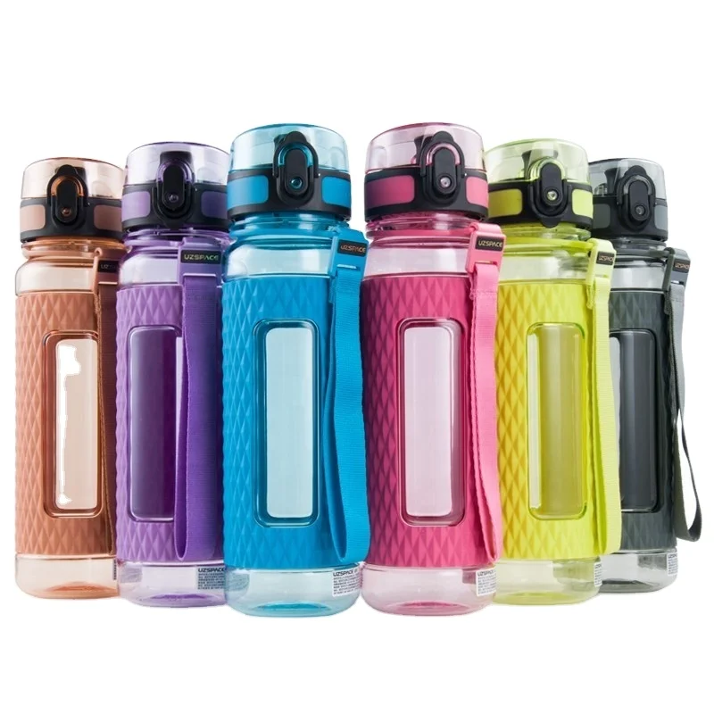 Uzspace Trend 2021 New Product 450ml Portable Sport Plastic Drinking 