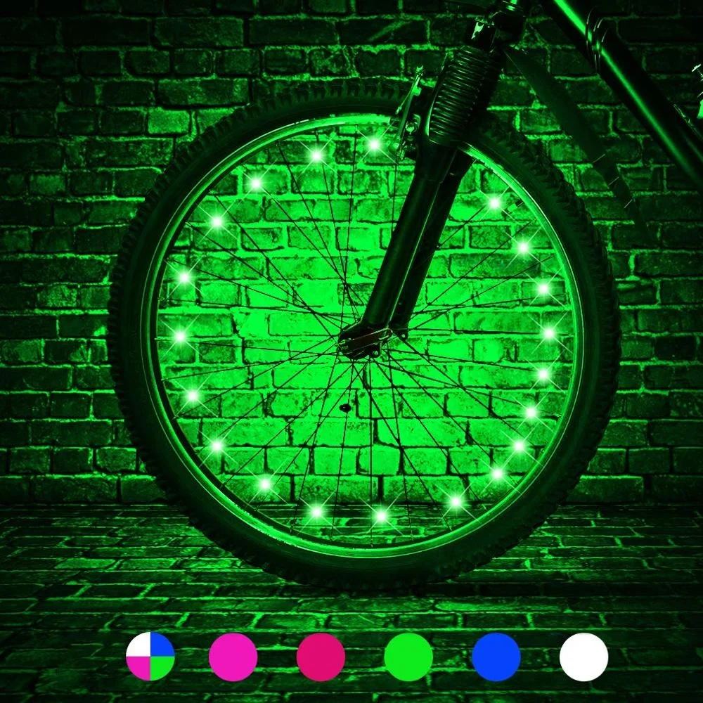 Waterproof Colorful Cycle LED Bicycle Spoke Lights/ Bike Tire Accessories LED Bicycle Wheel Lights/USB rechargeable available