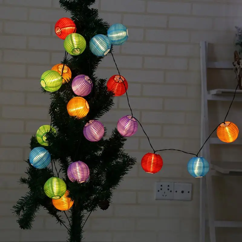 Aa Battery Decorative Tree Led Coloured Curtain Lantern String Lights