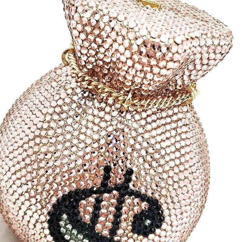 diamond money clutch purse