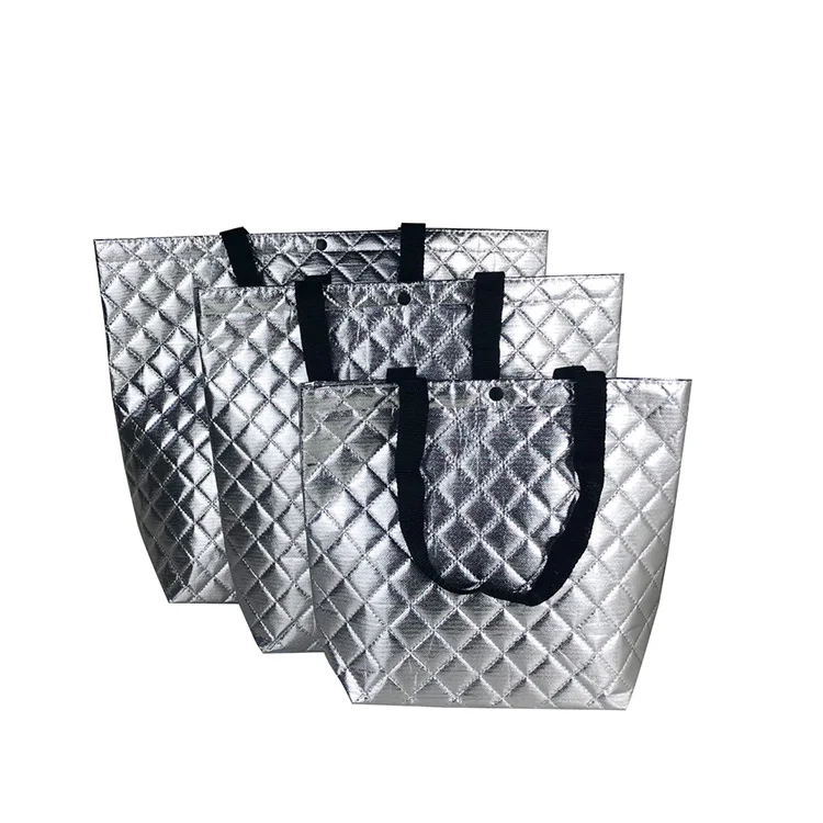 
Tough and light metal laminated ladies portable purple cosmetic bag 