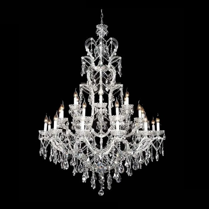 27 lights Silver Crystal decoration chandelier