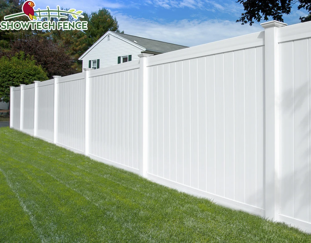 Cheap 8ft Outdoor Vinyl Fence Panels Privacy With Posts 6 Feet White