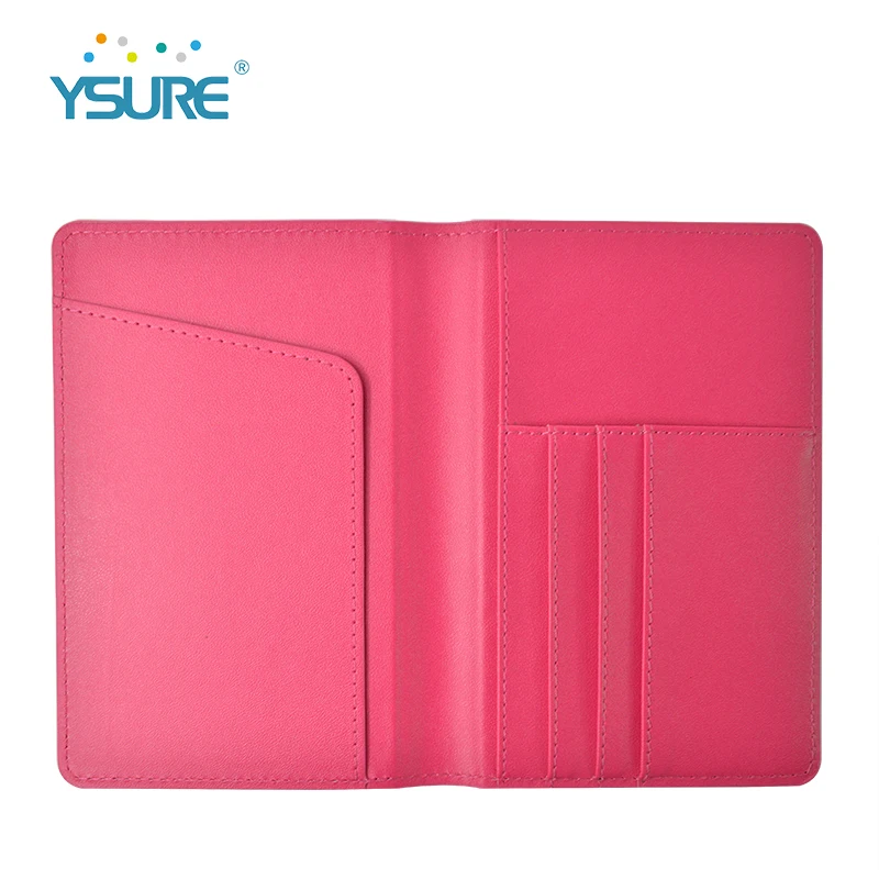 Ysure Hot Products Saffiano Leather Passport Card Holder Cover Custom