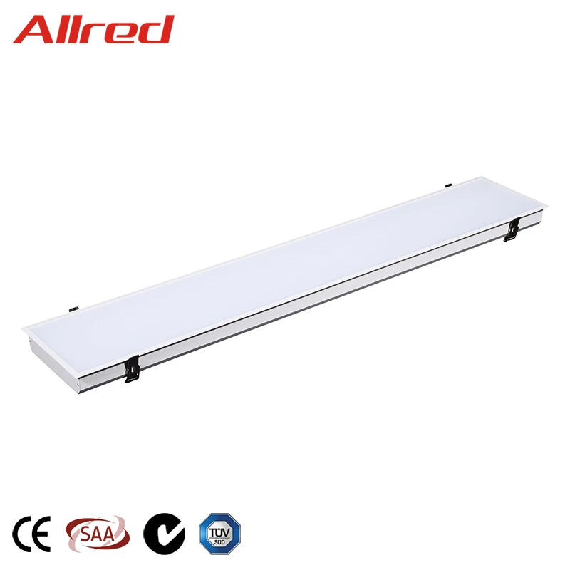 40W Simple Recessed LED Batten Light LED Tube Recessed LED Linear Lighting Fixture