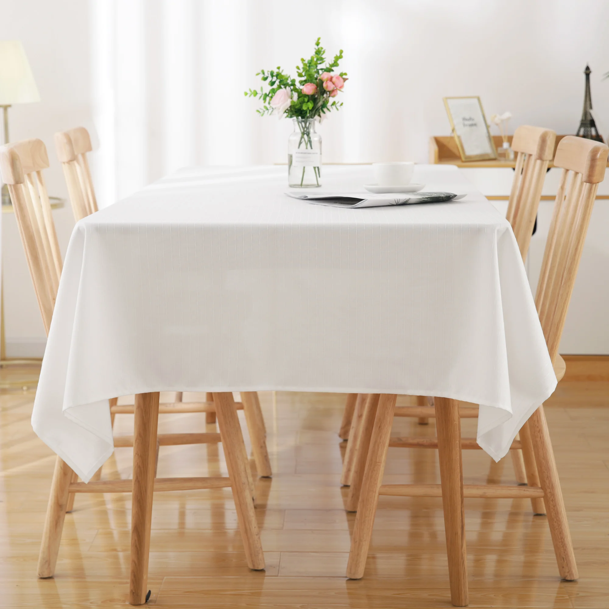 格子桌布防泼洒和耐水布桌布聚酯桌布床罩