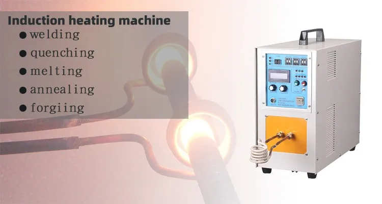 Induction heater machine for quenching , welding, mini gold melting machine, high frequency machine 15KW