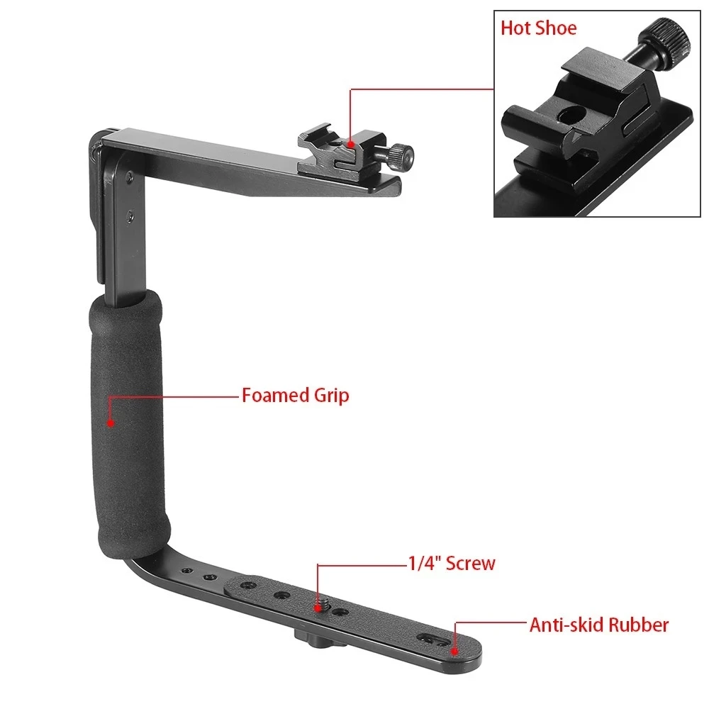 Camera Right-angled Flash C-frame 635 U-bracket with 1/4 thread for LCD  Photography