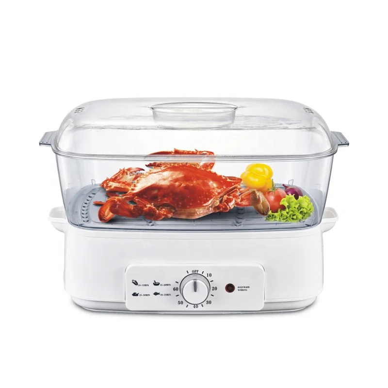 
Multipurpose Home Appliance Stainless Steel two Layers Electric Steamer Cooking Pot 