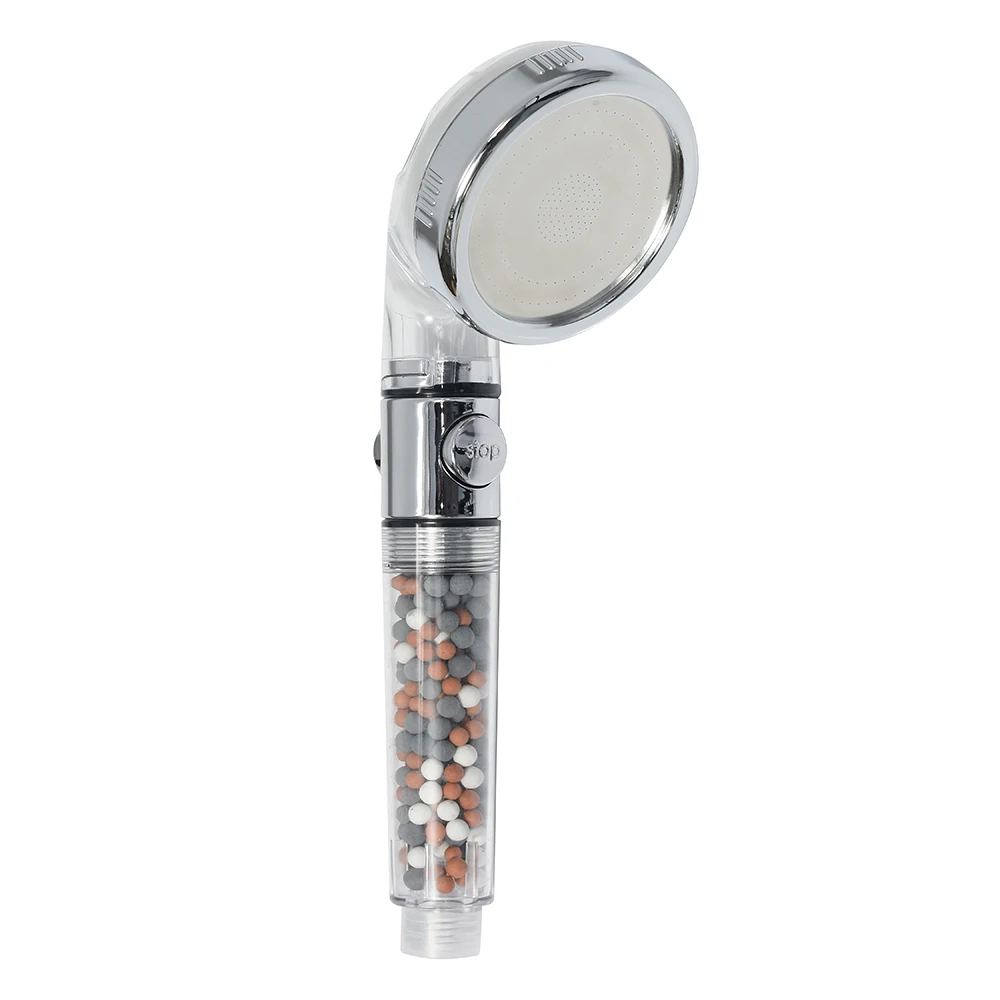 Handheld Pause Switch Control Showerhead Negative Ion Beads Filter Spa Hand Shower Head Buy