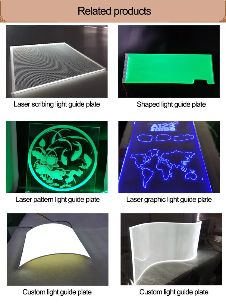 Transparent Acrylic Sheet Laser Engraving Led Light Guide Panel Lgp ...