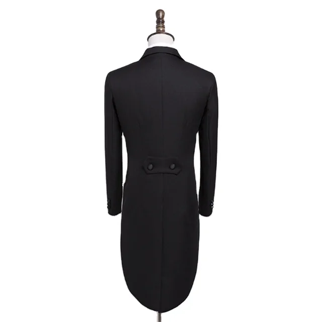 Men's Tuxedo Groom Marriage Suit Set Slimming Chair Long tuxedo Magic Show Dress