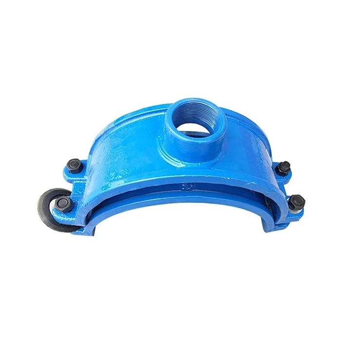 Ductile Iron Pipe DI Half Clamp Theaded Pipe Saddle