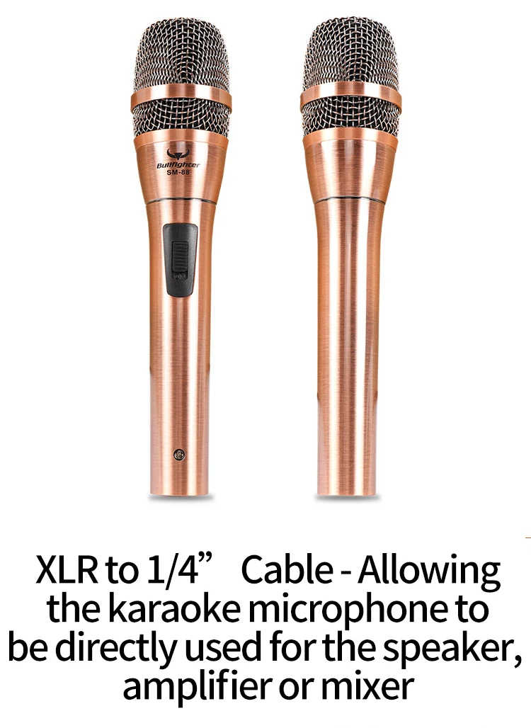 Bullfighter SM-88 Handheld Dynamic Microphone Professional Studio for Singing