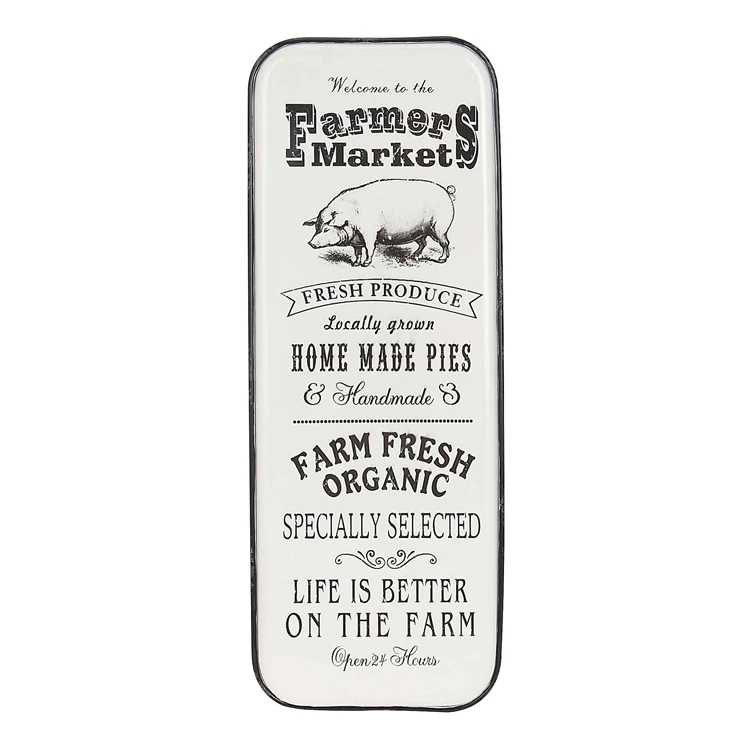 
Farmhouse Wall Enamel Plaque For Home Decoration 