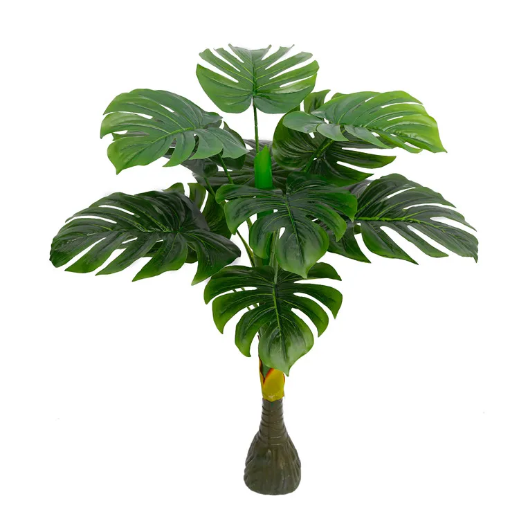 yd29157-5 fake monstera tree 90cm tropical trees plastic turtle 