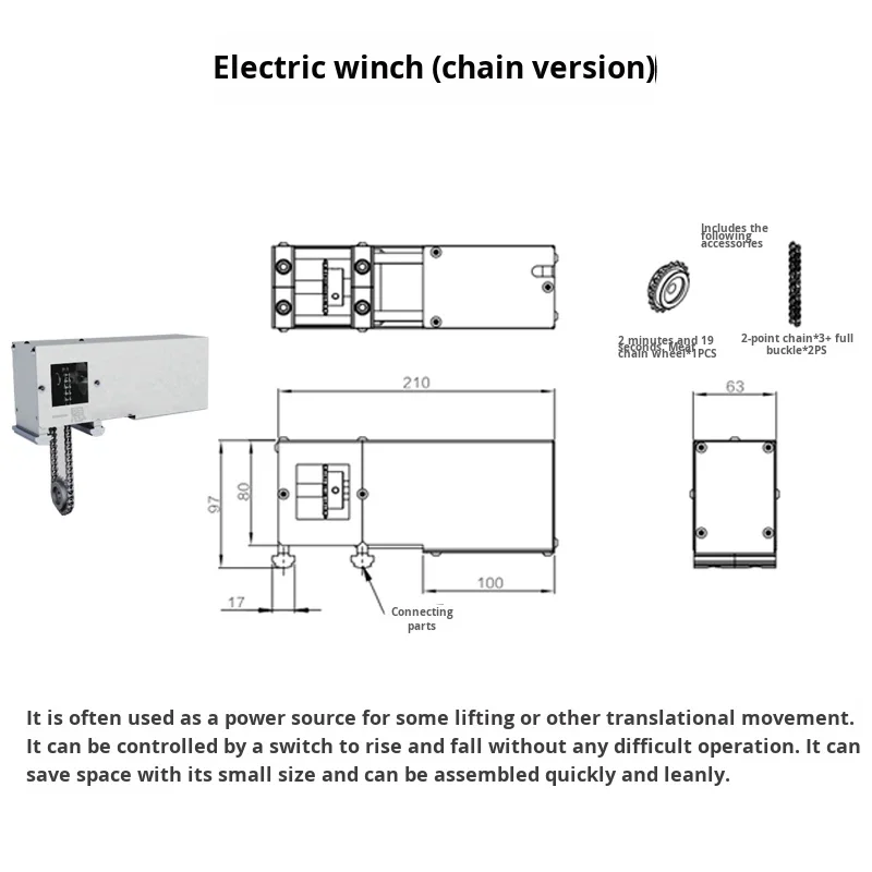 product electric winch chain version d28 third generation wire rod 1000 series aluminum alloy lean pipeline rod accessories profiles-14
