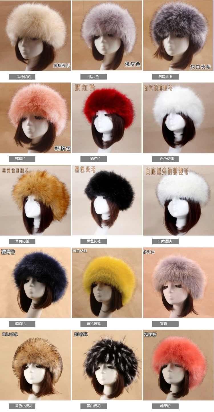 Sales Warm Women Faux Fur Russian Hat 
