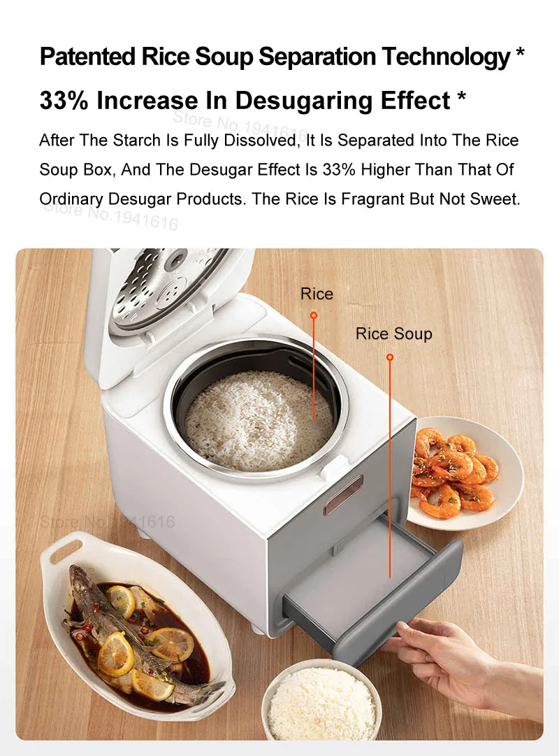 Youpin Zhenmi Smart Desugared Desalted Steam Electric Rice Cooker 3l