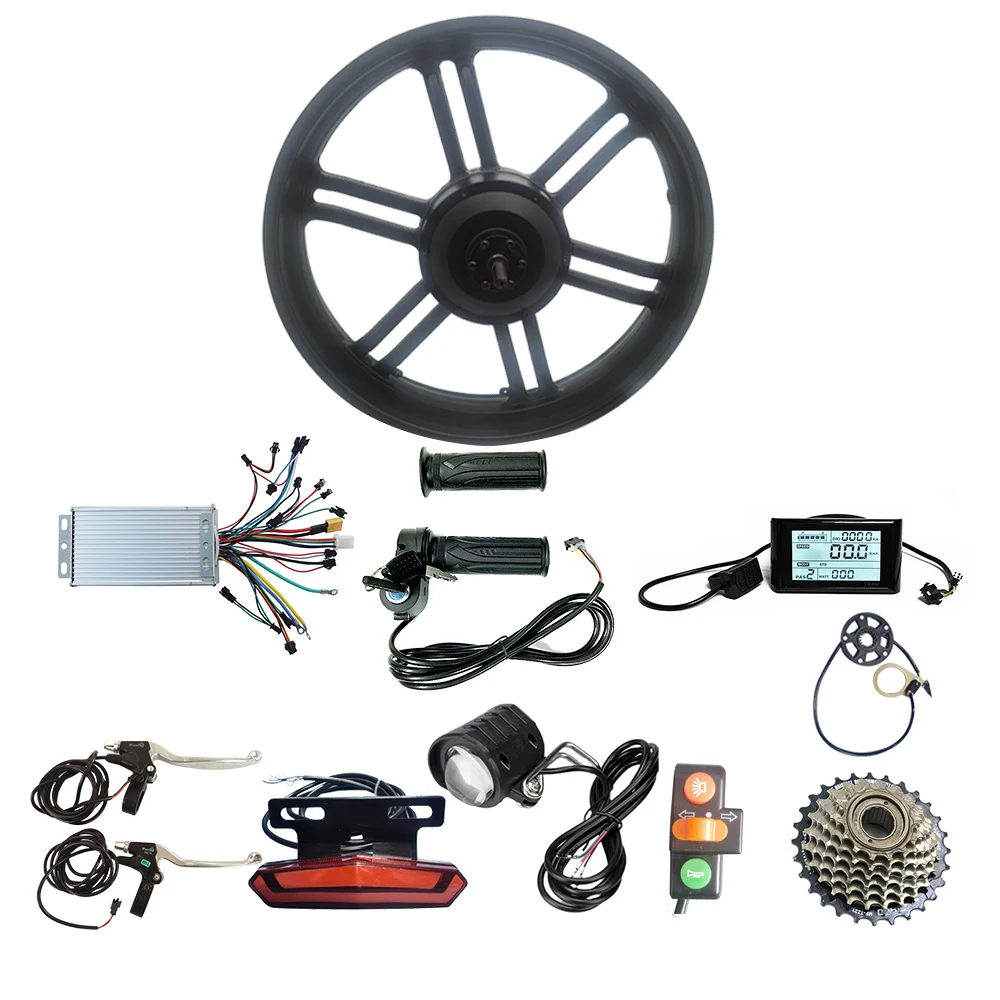 20x4.0 Inch Electric Bike Conversion Kit - 48V 1000W Motor