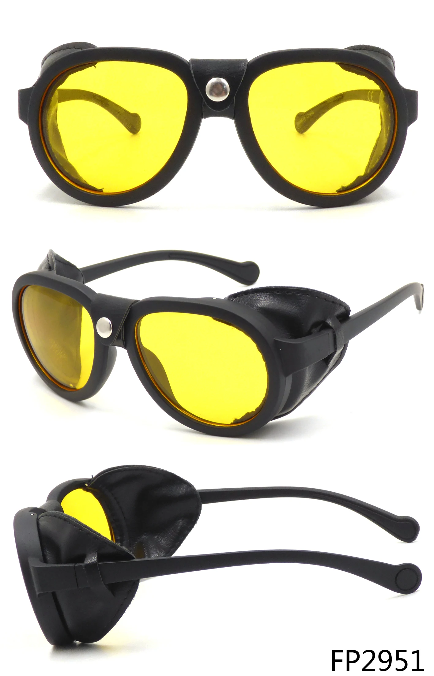 Retro Punk Style Rivet Windproof Steampunk Sunglasses