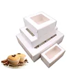 Cheap custom foldable 2 4 6 12 mini cupcake paper box with clear window
