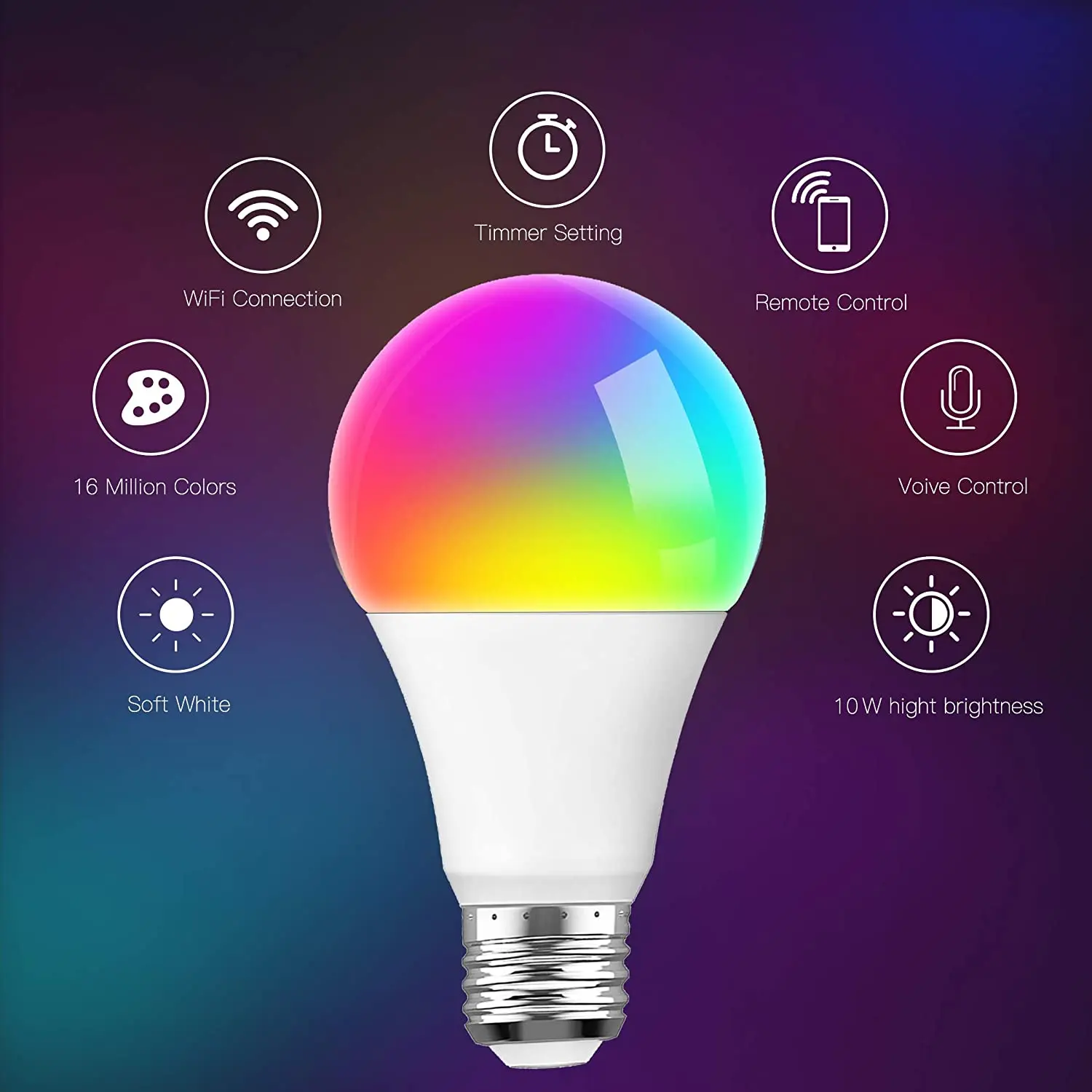 smart bulb tuya led smart light bulb  alexa smart bulb 15w rgb led light