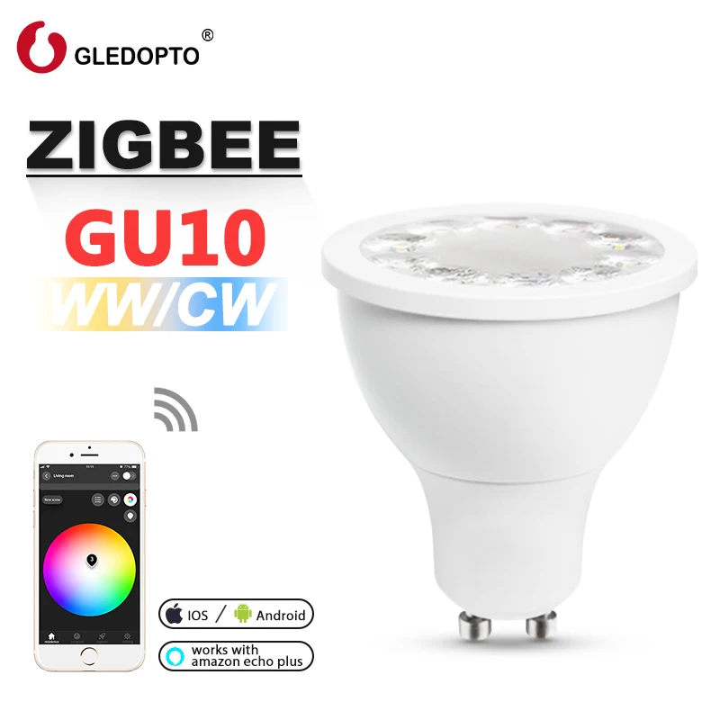 Gledopto Direct Supply GU10/MR16 RGB+CCT Led Spotlight Tuya Smart Zigbee Led Bulb Spot Lights