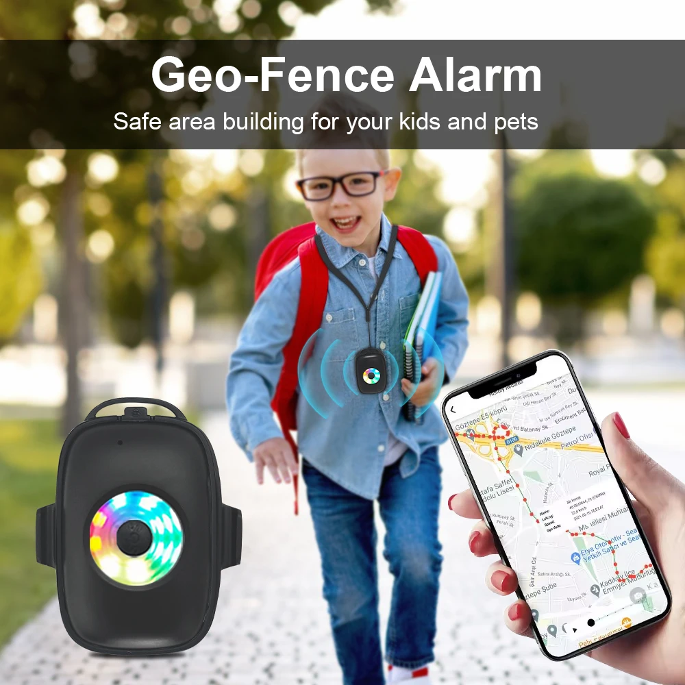 Mini GPS Tracker for Dog Cat  Small Real Time Tracking Device 30 Days Battery 4G LTE Hidden Adhesive Tracker Wearable Locator manufacture