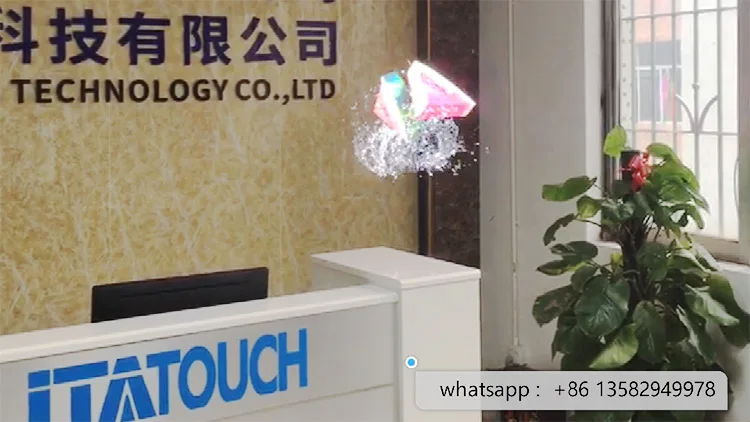 Custom Size Eye-Catching Holographic Advertising Machine App And Wifi Hologram Projector Fan With Control