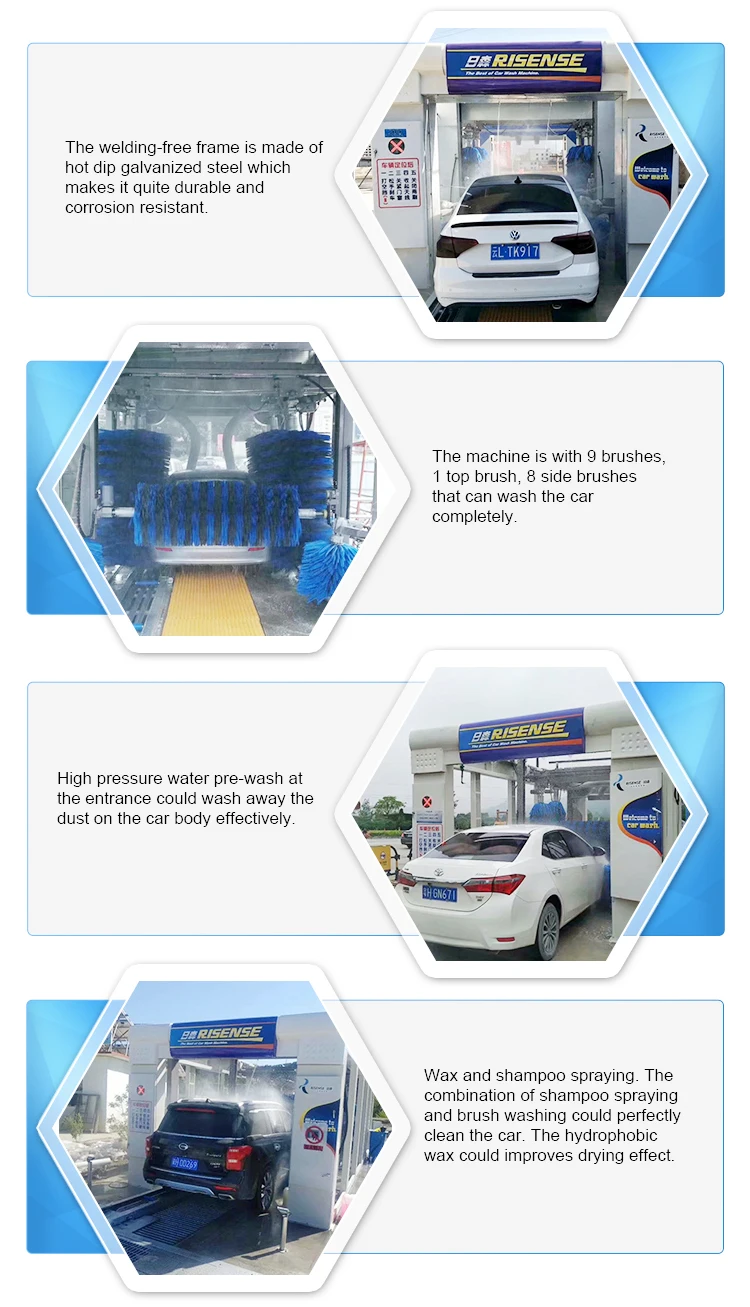Automatic New Model Tunnel Car Wash Machine/ Tunnel Car Wash System