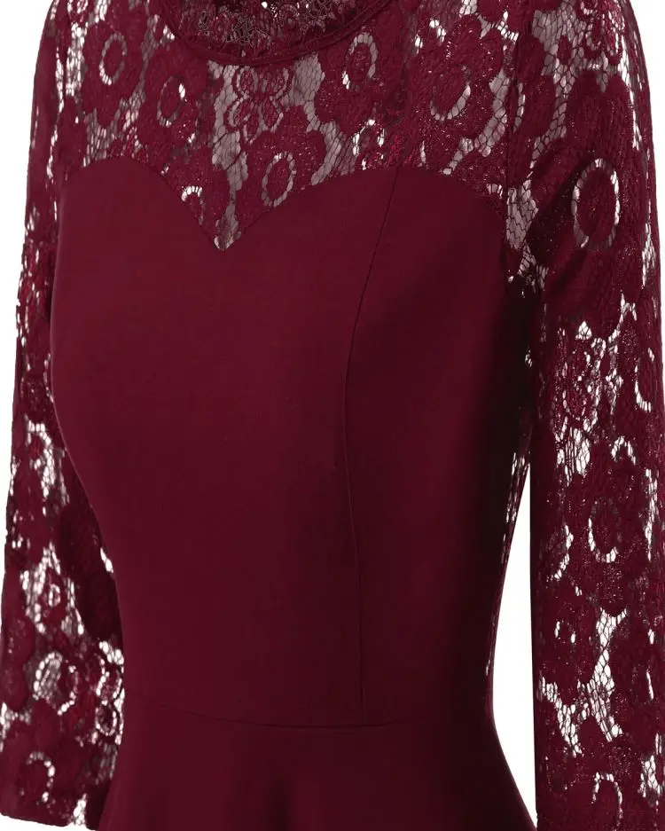 2019 Low MOQ Vintage Lace Skater Dress With Mid Sleeves Wedding Vestidos