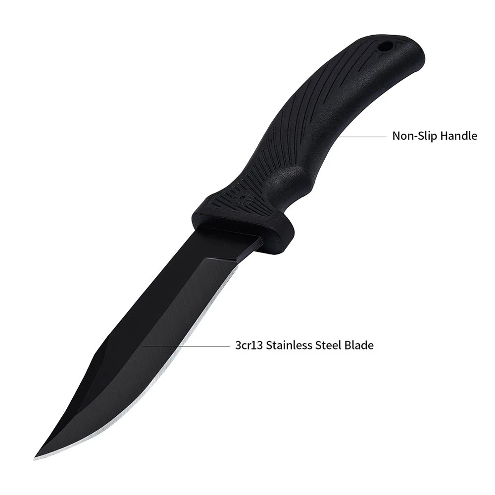 Portable Edc Outdoor Duty Hunting Survival Tactical Knife With Sheath Camping Fixed Blade Knife