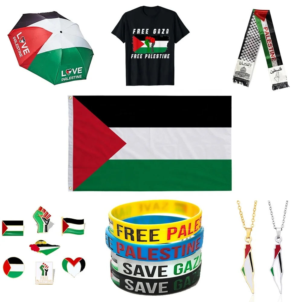 Palestinian Country Flag Palestine Products Banners And Flags With Logo 