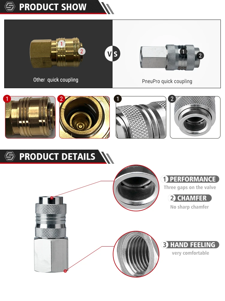 quick release shaft quick couplings hose connectors