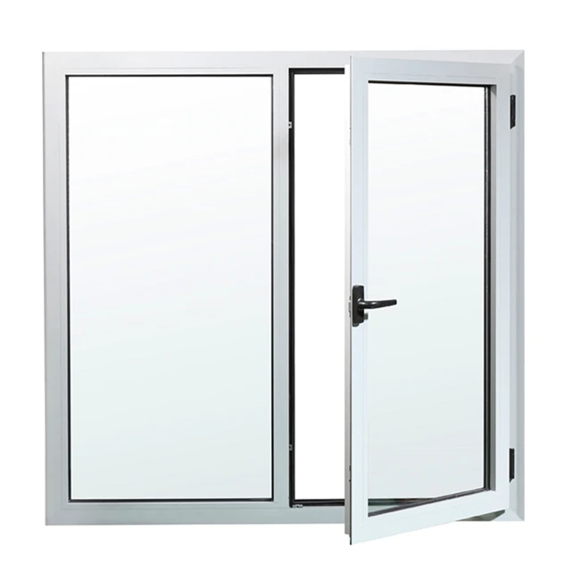 
Aluminium door and windows black color finish aluminium casement window for home design 