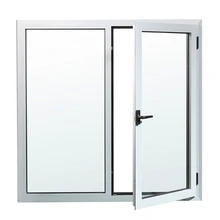 Portas e janelas de alum&iacute;nio de cor preta com acabamento em alum&iacute;nio para caixilhos de janelas para casa design