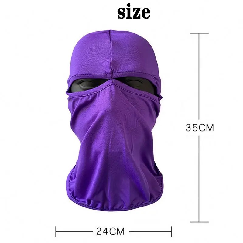 Custom Logo Face Mask Knit Full Face Cover 2 Hole Balaclava - Buy ...